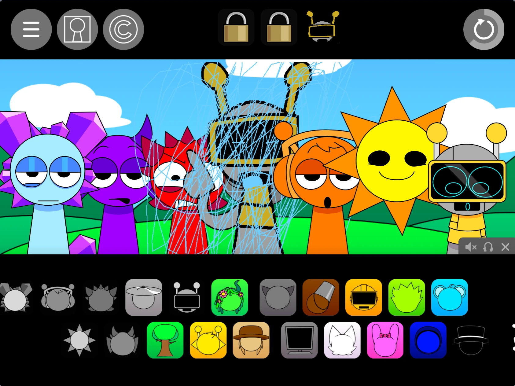 Character animation showcase in Sprunki Pyramixed 0.9 But Animated Smooth character animations in Sprunki Pyramixed 0.9 But Animated