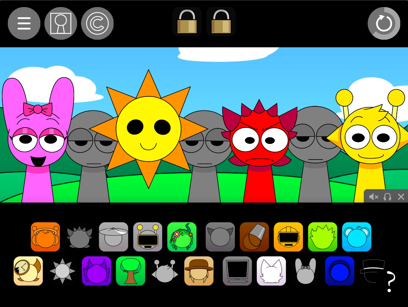 Final gameplay experience and features in Sprunki Pyramixed 0.9 But Gray Is Not Afraid Remix Final gameplay scene in Sprunki Pyramixed 0.9 But Gray Is Not Afraid Remix