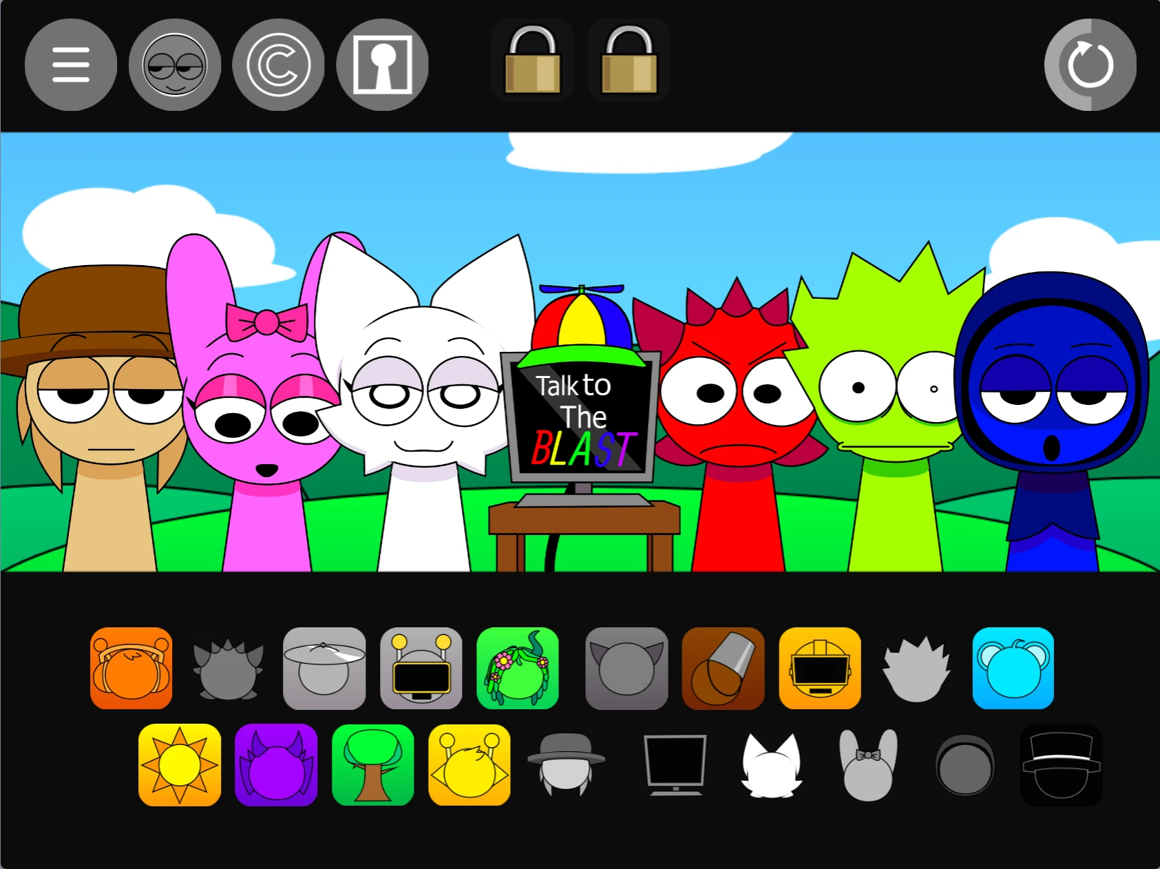 Detailed character animations in Sprunki Pyramixed 0.9 But TPSG Animated It Character animations in Sprunki Pyramixed 0.9 TPSG edition