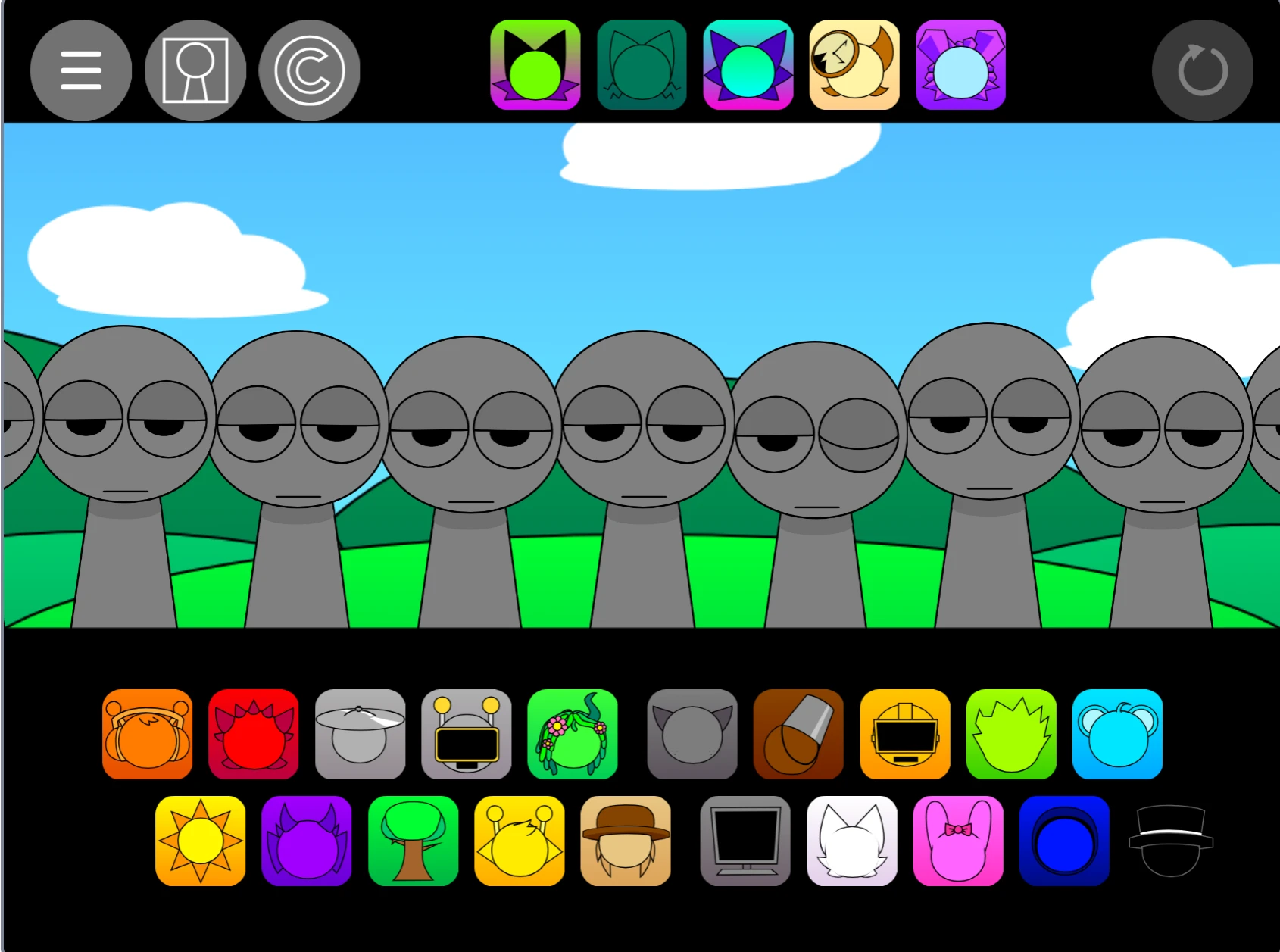 Enhanced character animations with arms in Sprunki Pyramixed 0.9 But With Arms Character arm animations in Sprunki Pyramixed 0.9 But With Arms