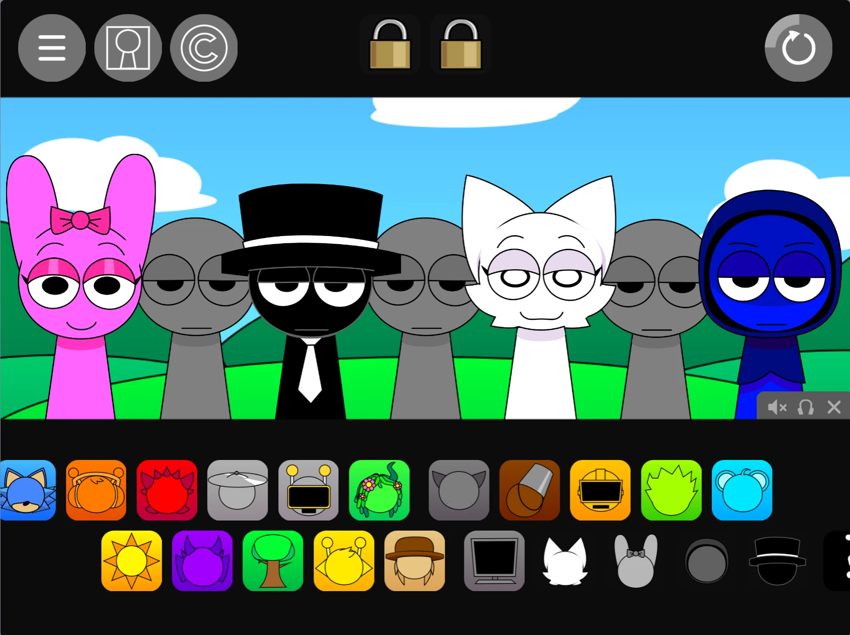 Sprunki Pyramixed 0.9 But With My OC Sound Mixing Features