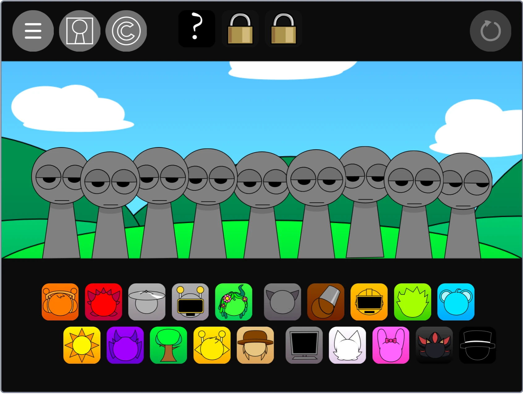 Sprunki Pyramixed 0.9 But With Shadow Gameplay Overview Sprunki Pyramixed 0.9 But With Shadow Gameplay Interface