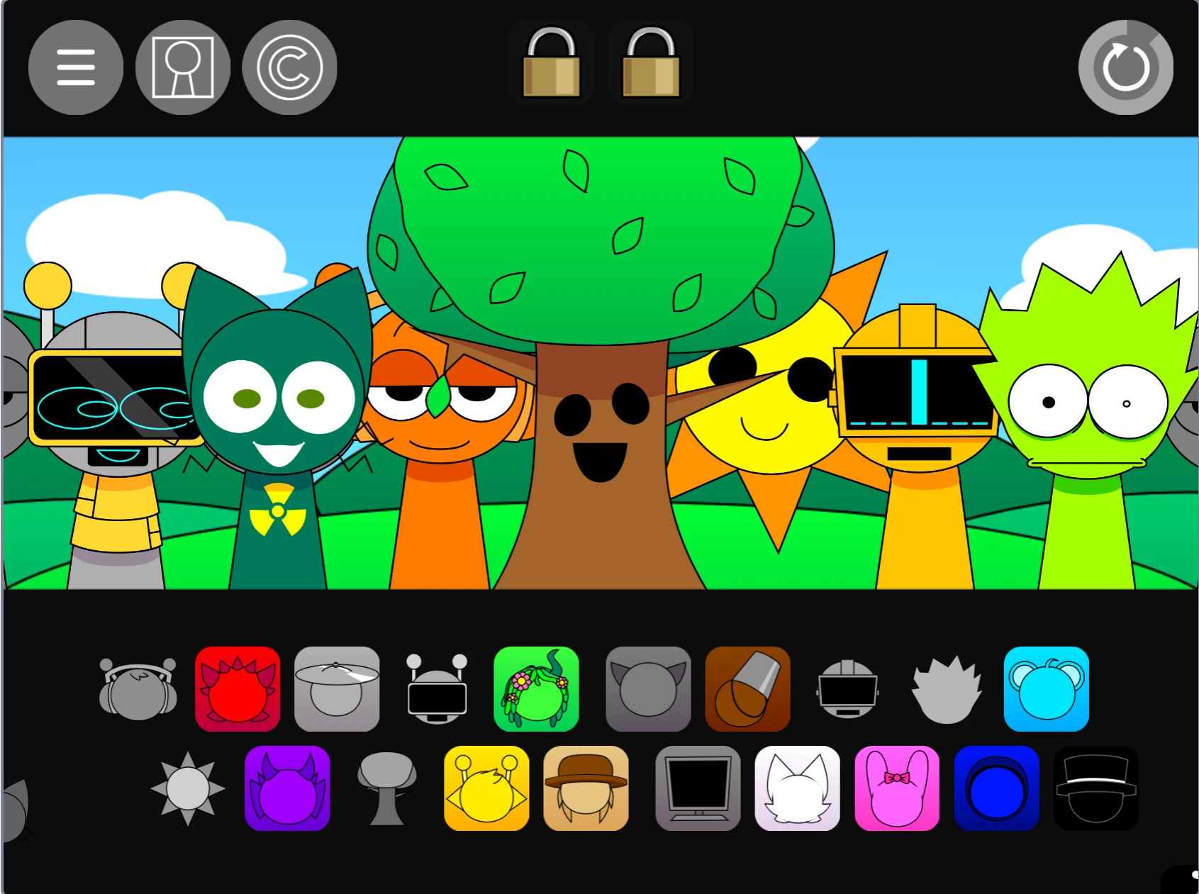 New character designs in Sprunki Pyramixed 0.9 New characters in Sprunki Pyramixed 0.9