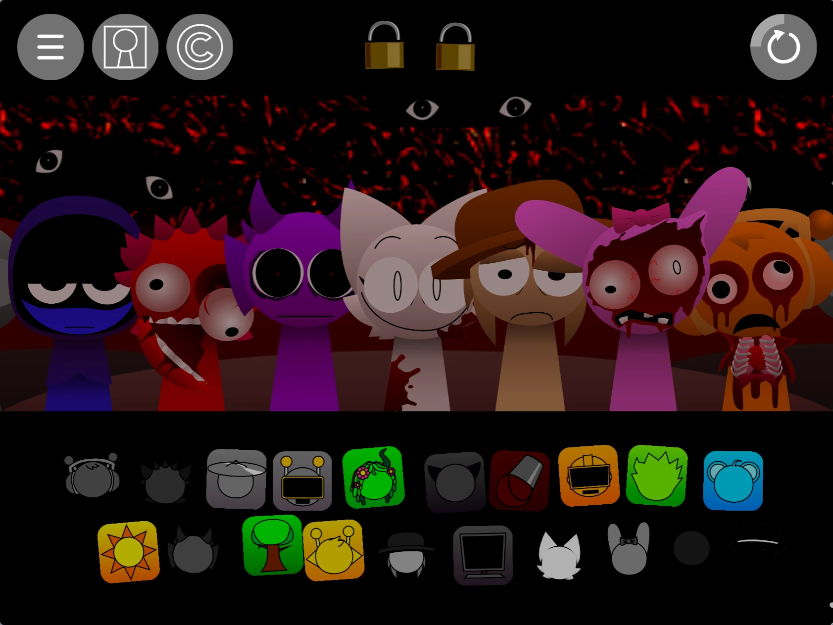 Complete gameplay experience in Sprunki Pyramixed 0.9 OC But Fixed