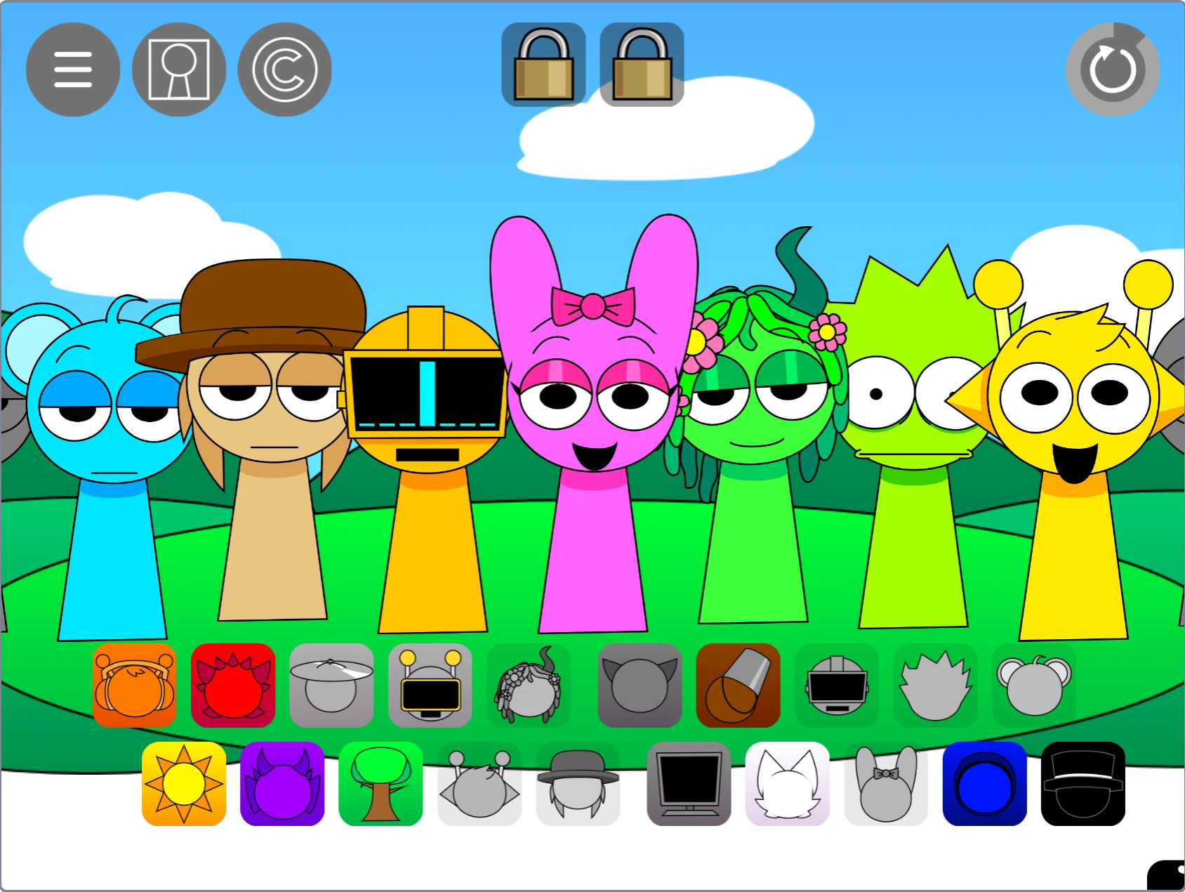 Advanced Character Customization in Sprunki Pyramixed 0.9 OC New Sprunki Pyramixed 0.9 OC New Character Customization Options
