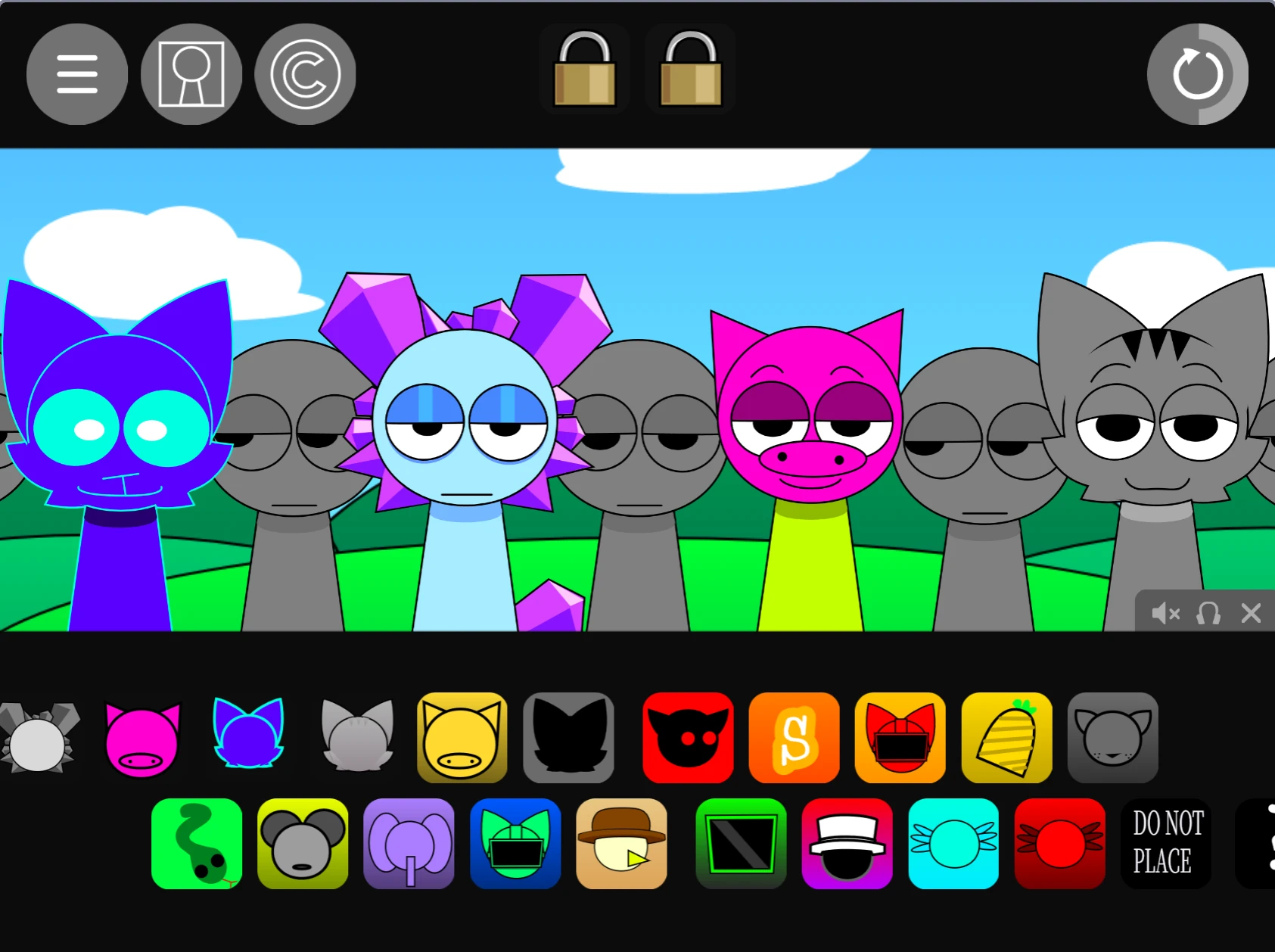 Dynamic character animations in Sprunki Pyramixed 0.9 Piglet Playz