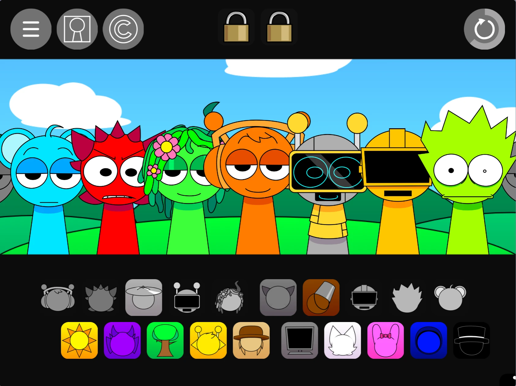 Sprunki Pyramixed 0.9 Remix enhanced visuals and characters