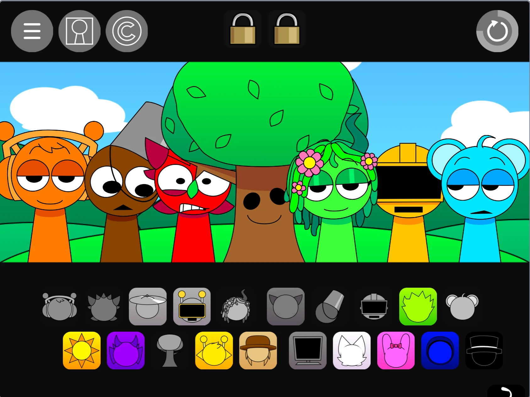 Gameplay mechanics in Sprunki Pyramixed 0.9 Update