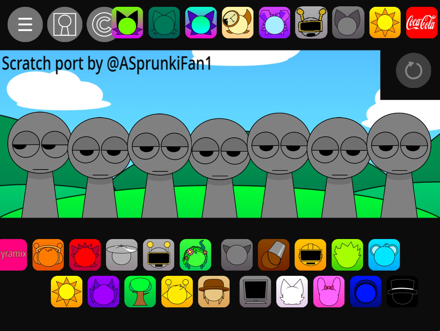 Advanced Character Creator in Sprunki Pyramixed 0.9 V3 Sprunki Pyramixed 0.9 V3 Character Creator Interface