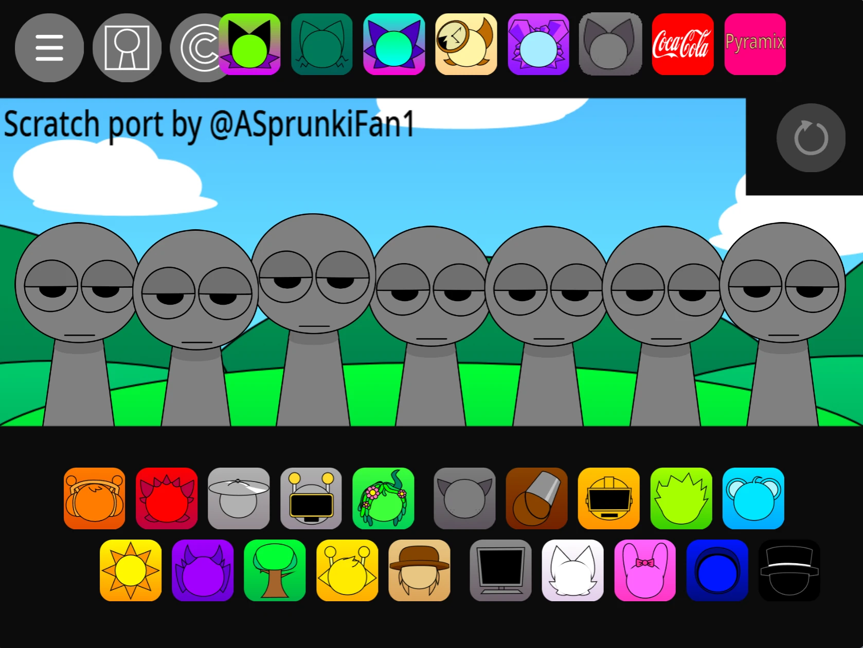 Enhanced Character Animations in Sprunki Pyramixed 0.9 New character animations in Sprunki Pyramixed 0.9