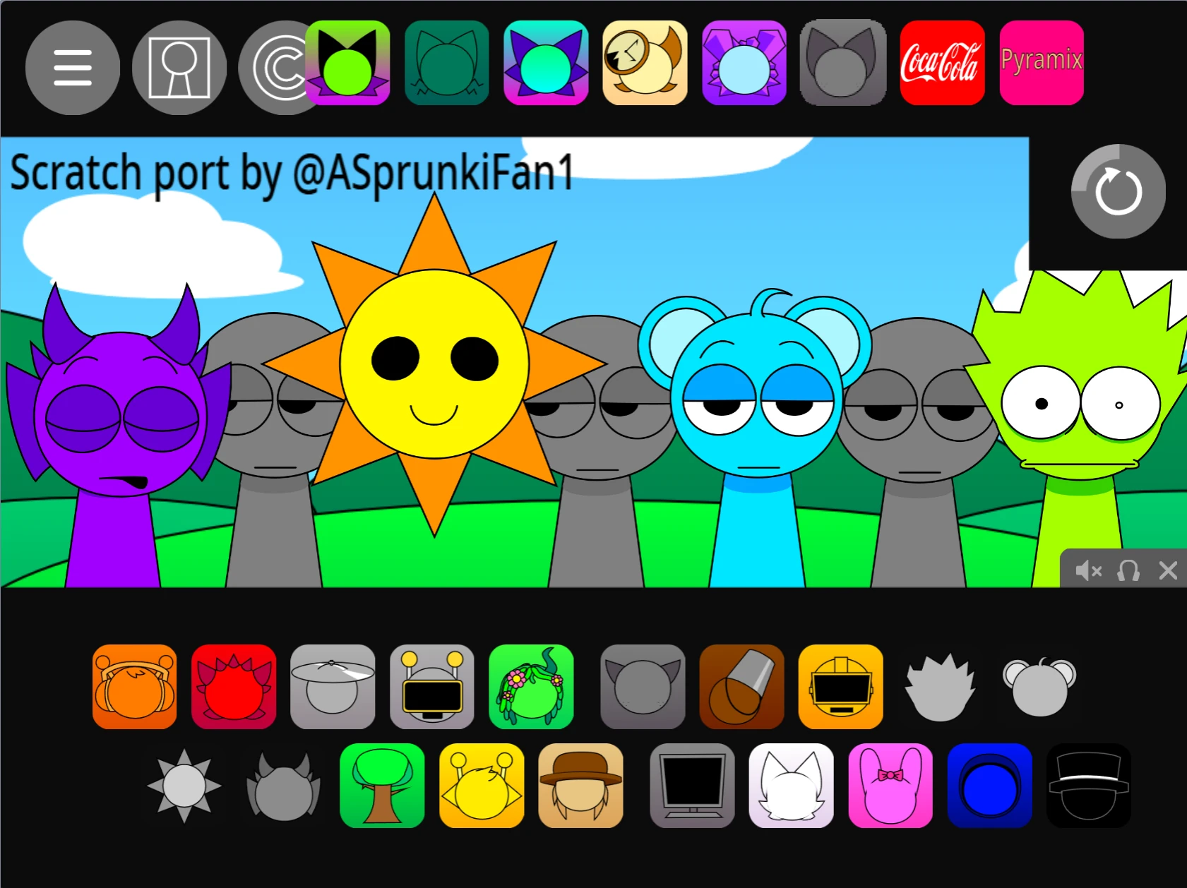 Multiplayer and Sharing Options in Sprunki Pyramixed 0.9 Multiplayer and sharing options in Sprunki Pyramixed 0.9