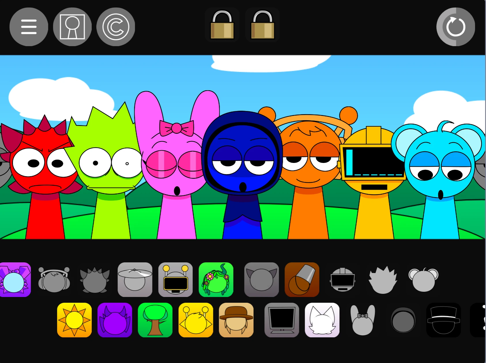 Optimized performance and visual effects in Sprunki Pyramixed 0.9