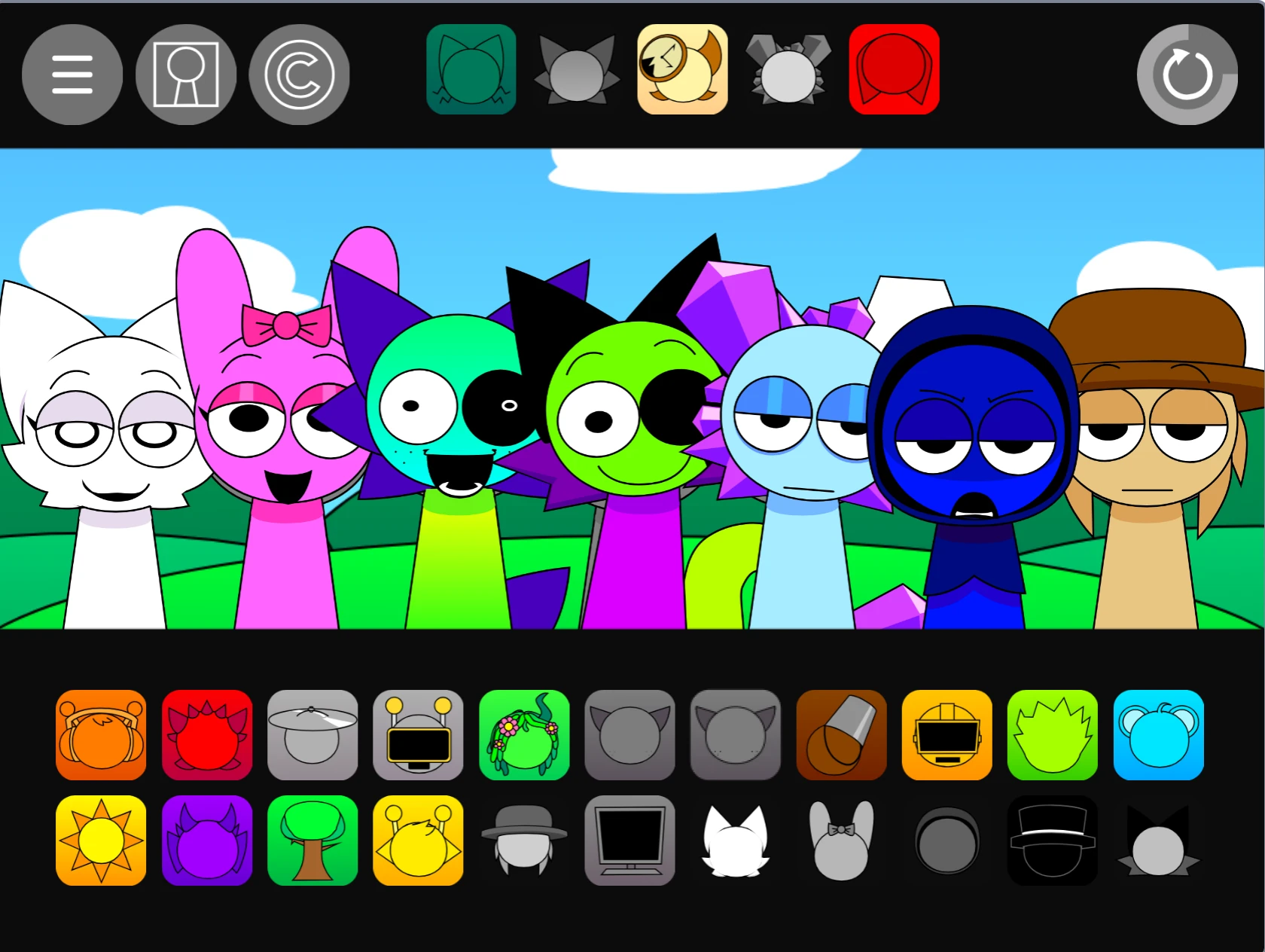 Music creation and sharing in Sprunki Pyramixed 0.95