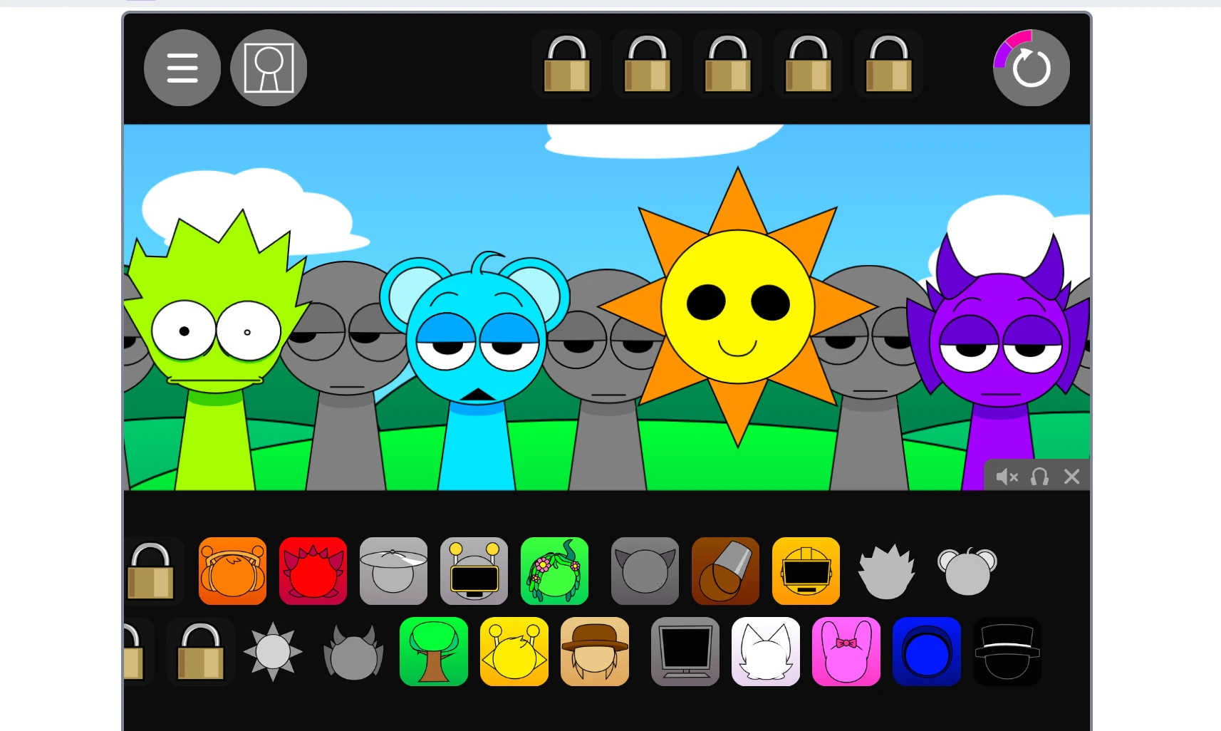 Music Creation Scenes in Sprunki Pyramixed Deluxe