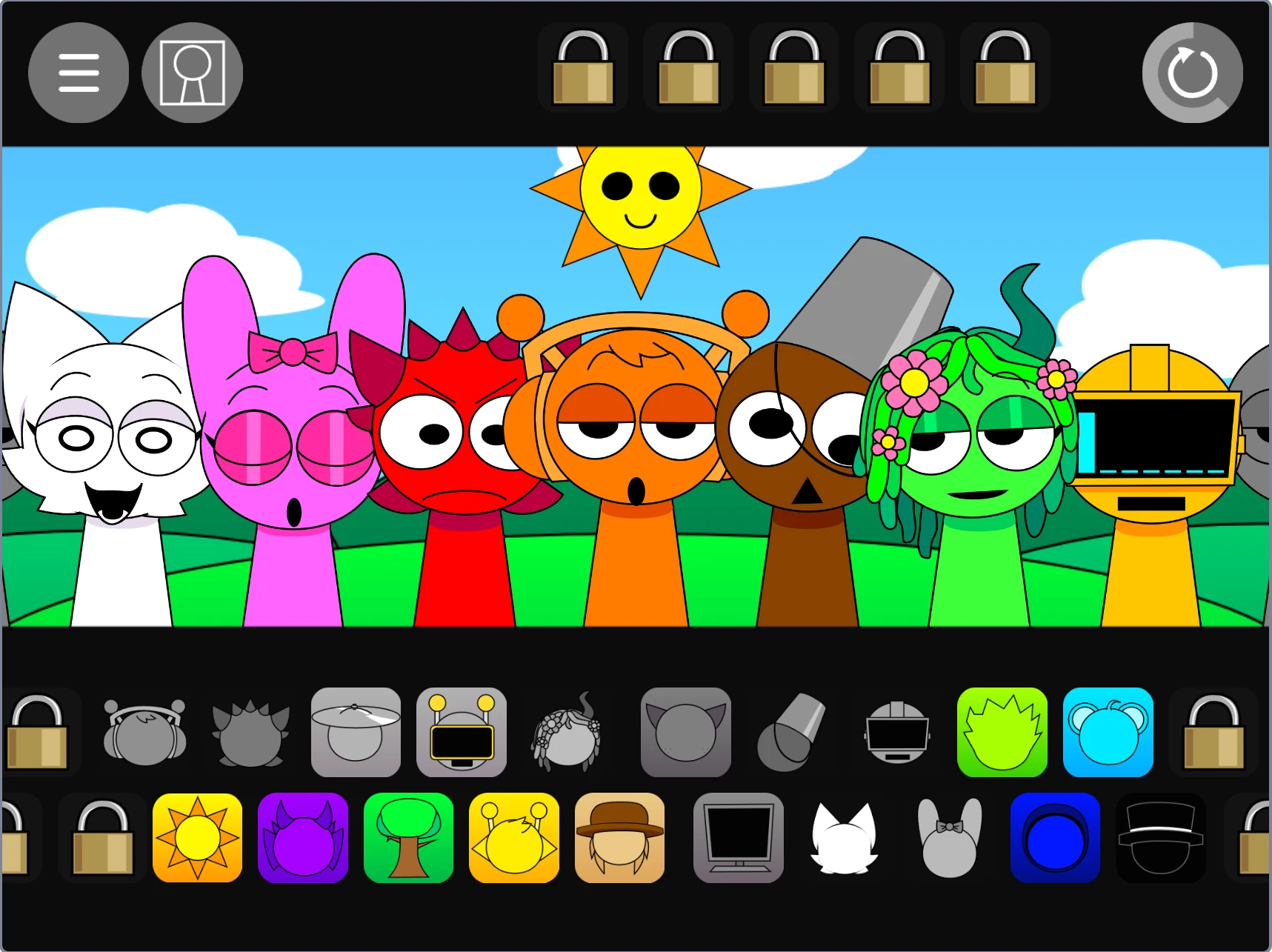 Expanded character roster in Sprunki Pyramixed Extra OCs New original characters in Sprunki Pyramixed Extra OCs