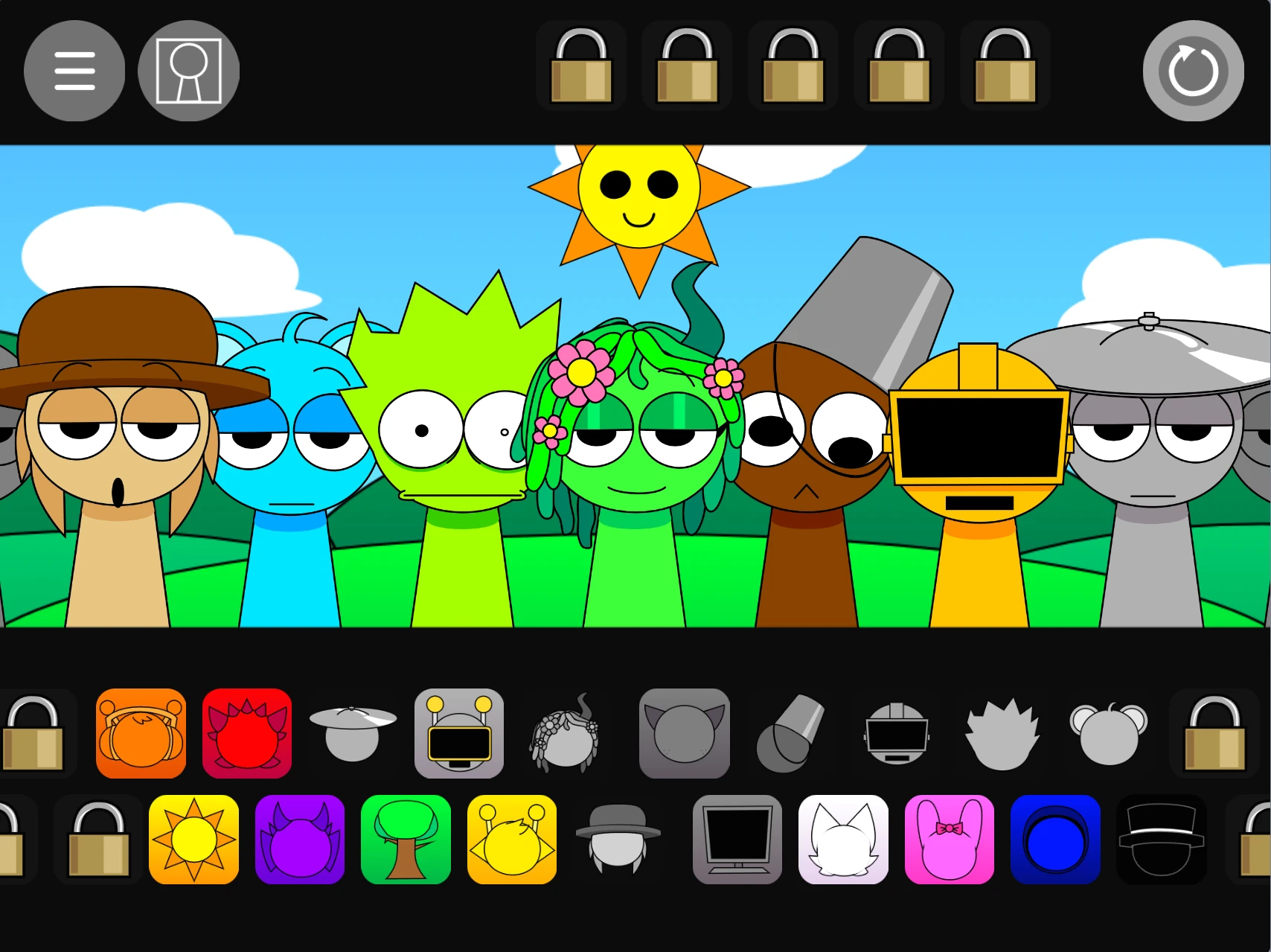 Fan-made original characters in Sprunki Pyramixed Extra OCs Community created characters in Sprunki Pyramixed Extra OCs