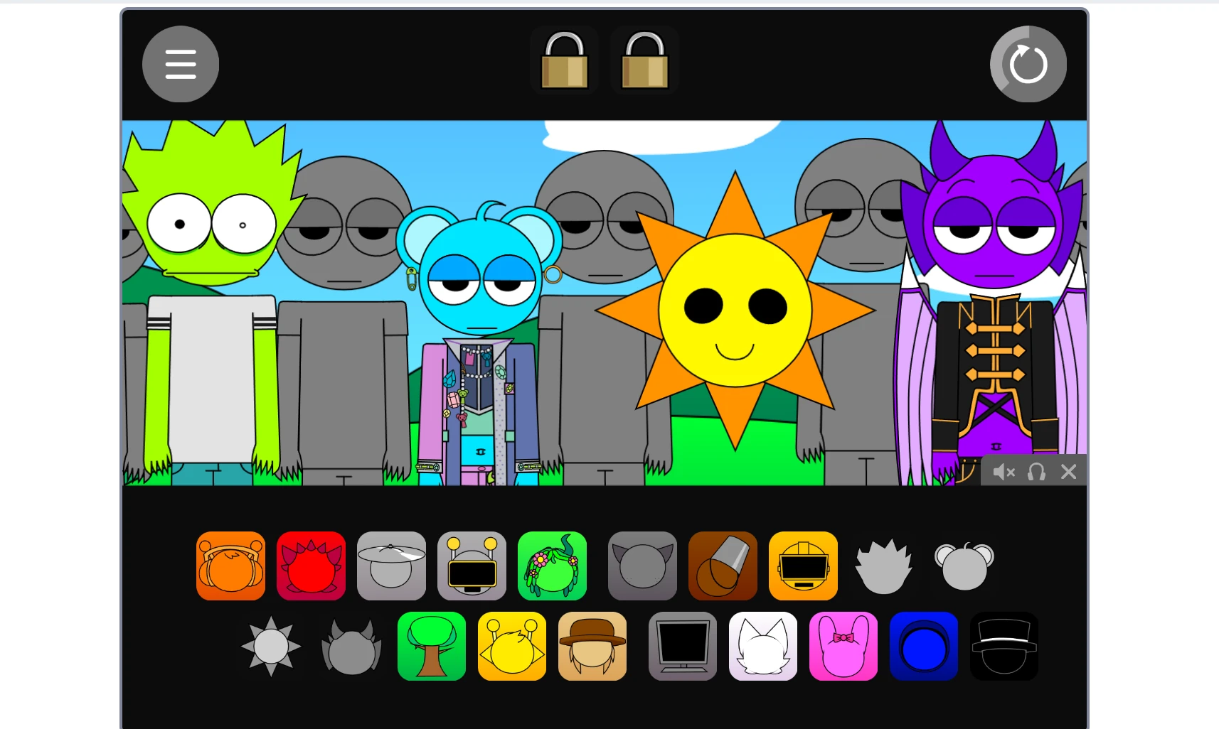 Sprunki Pyramixed Human Edition special effects and animations
