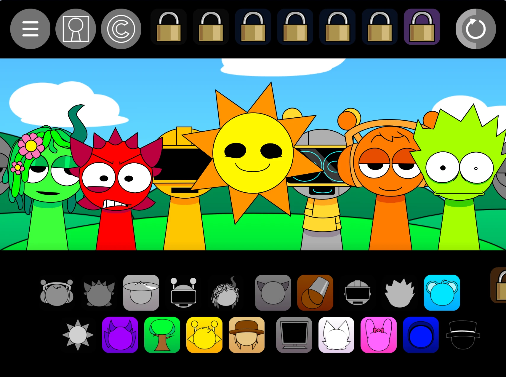 Character fusion mechanics in Sprunki Pyramixed With OCs