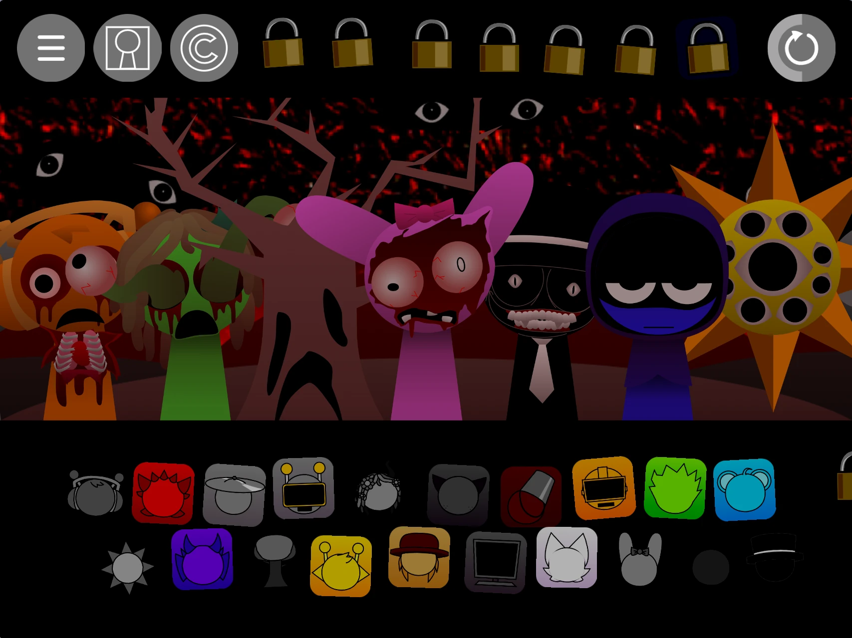 Shareable creations feature in Sprunki Pyramixed With OCs