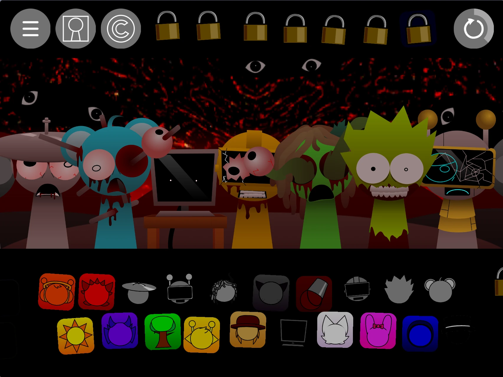 Alternate endings in Sprunki Pyramixed With OCs