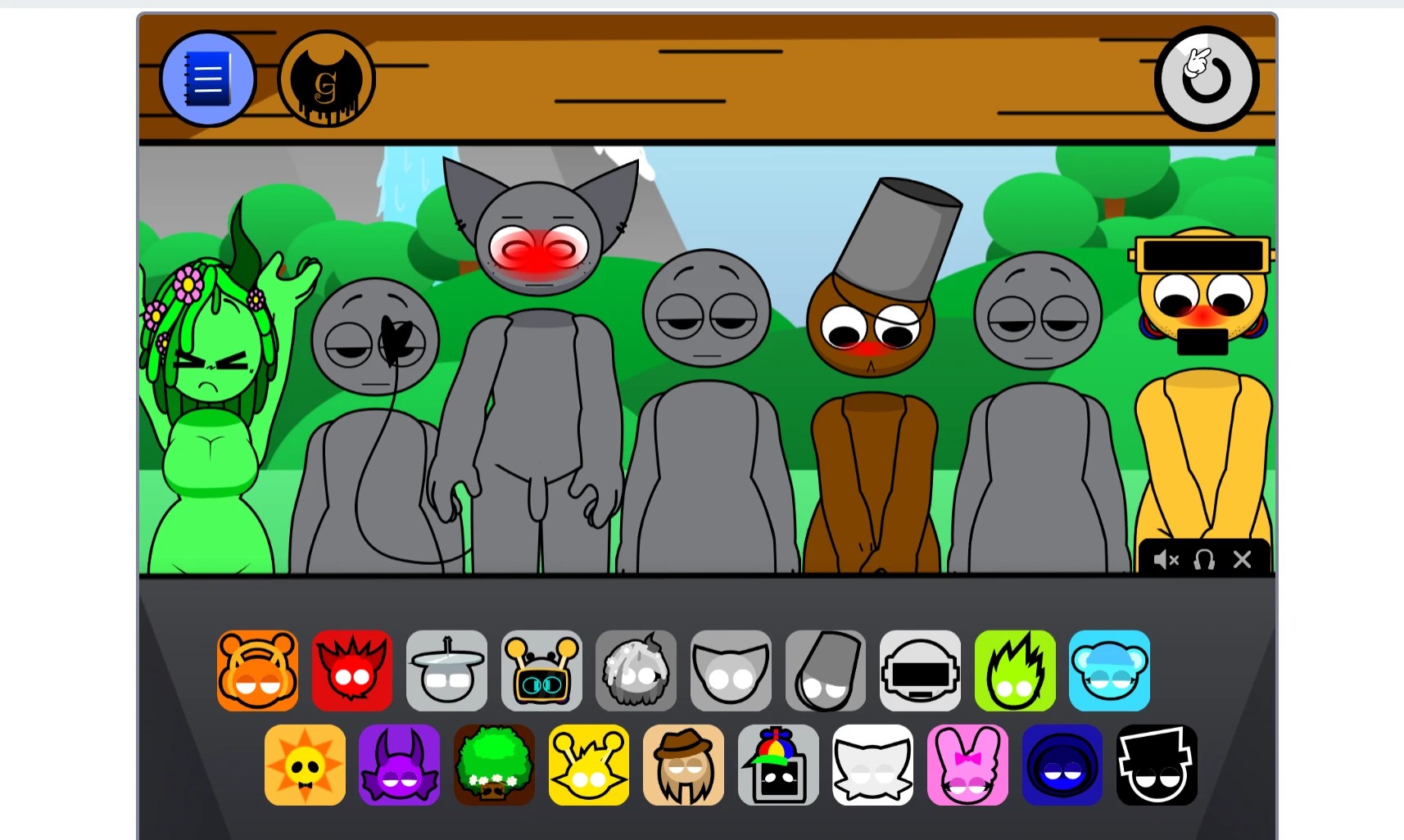 Creating music combinations in Sprunki Retake Human Naked