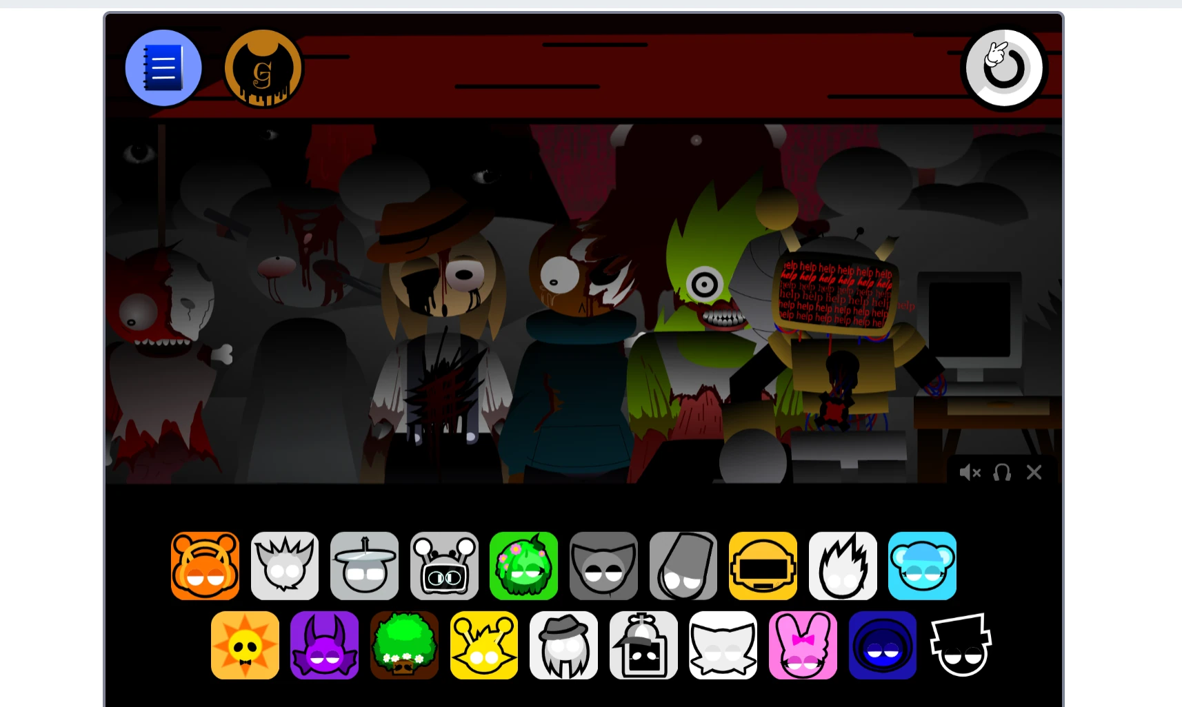 All sound characters available in Sprunki Retake Human Naked