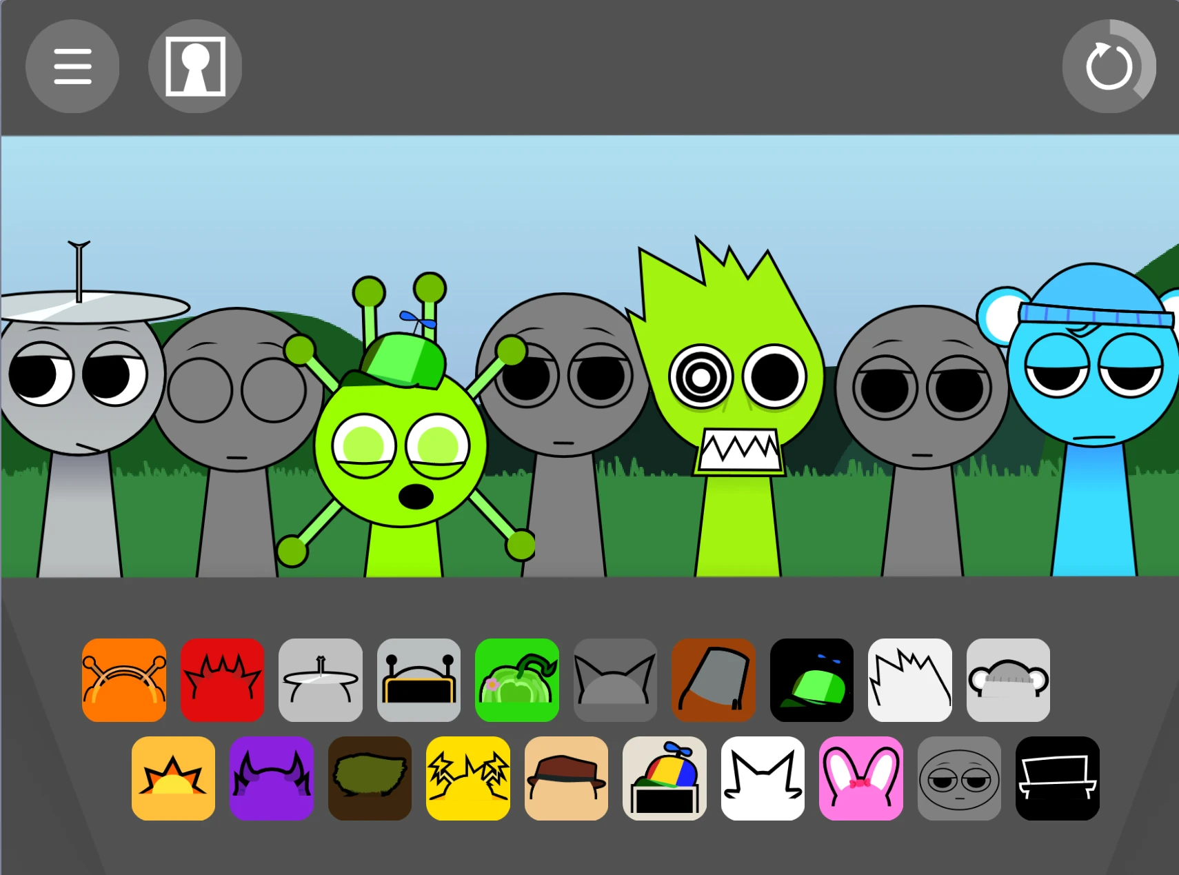 Sprunki Retake OCS community sharing features and character gallery