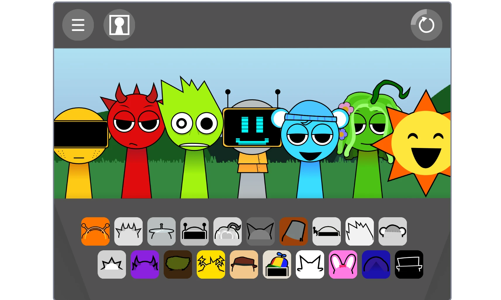 Sprunki Retake Phase 3 tutorial screen showing gameplay instructions