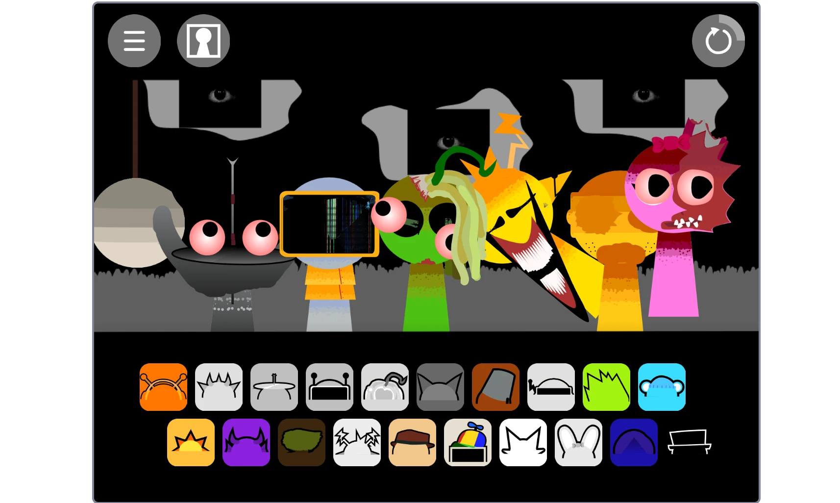 Sprunki Retake Phase 3 completed composition with all characters