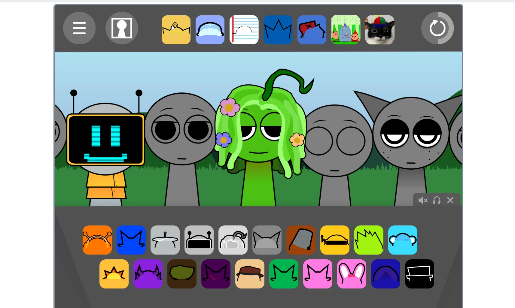 Creating music in Sprunki Retake Scratch Port Remix