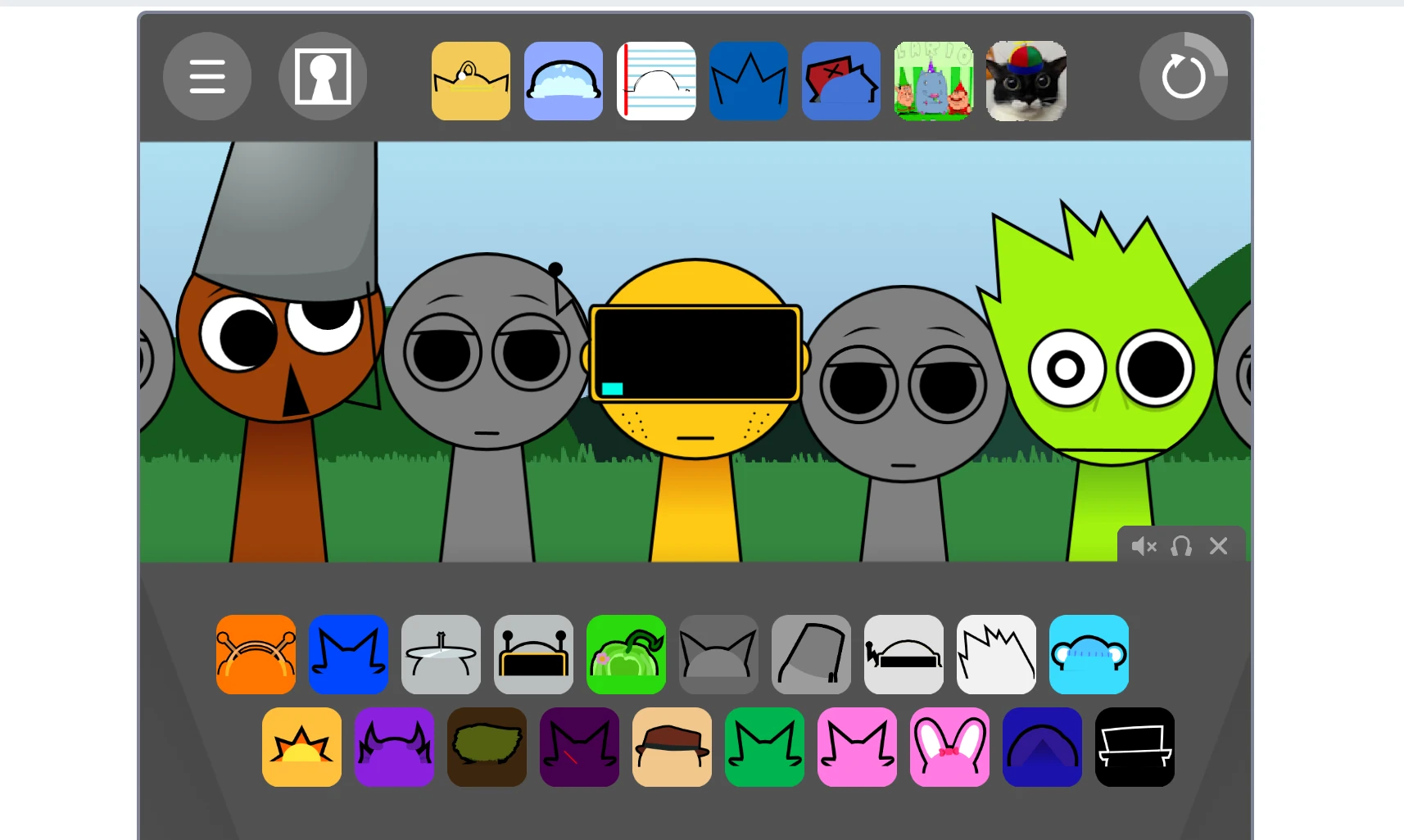 Sharing features in Sprunki Retake Scratch Port Remix