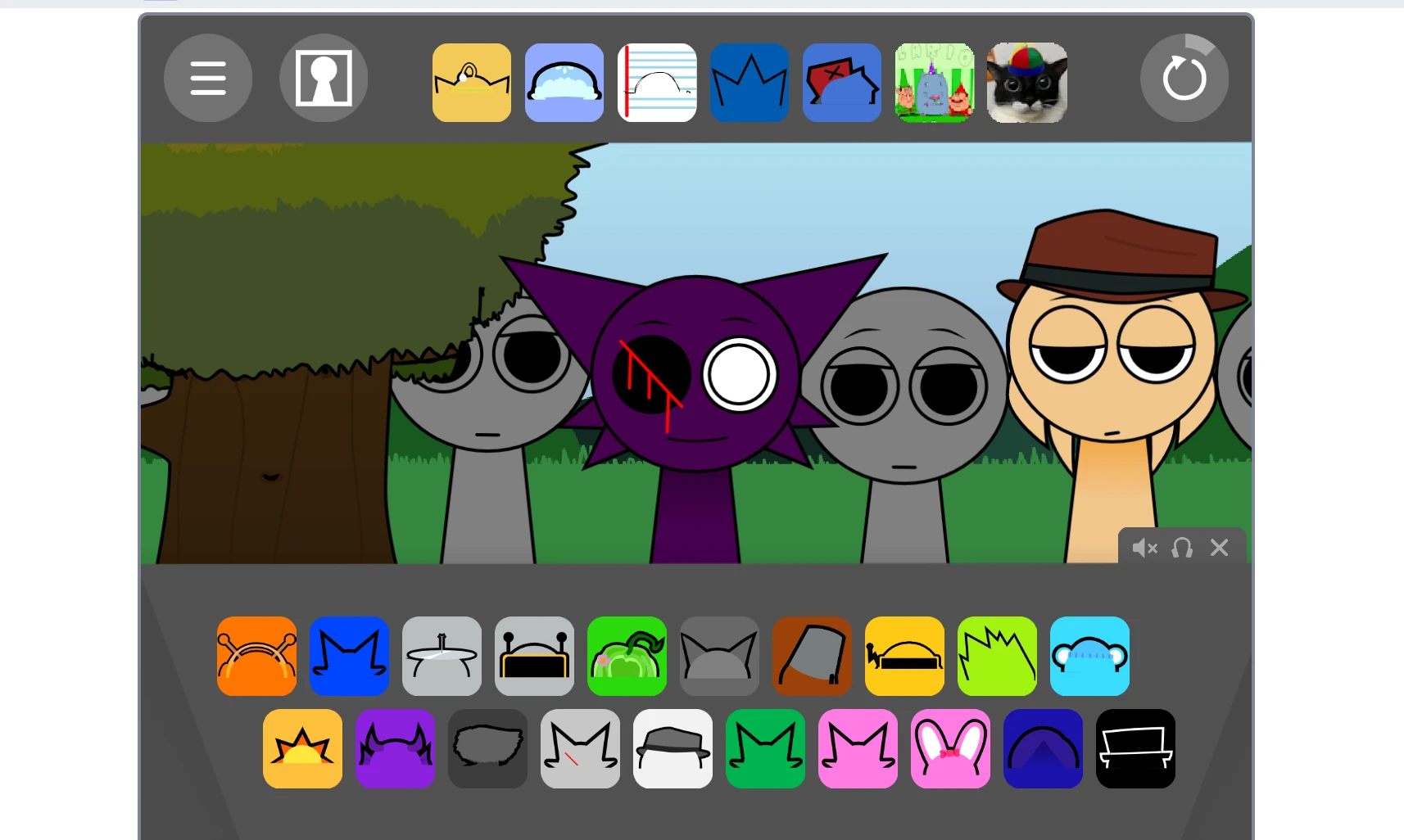 Exclusive remix elements in Sprunki Retake Scratch Port Remix