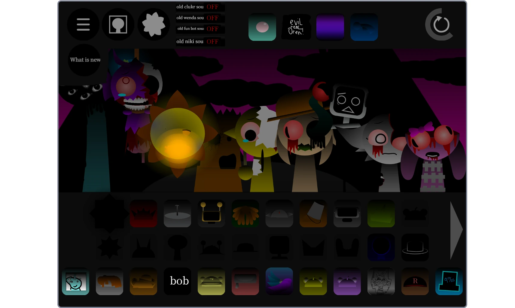 Reversed visual effects in Sprunki Reversed But Mutiswap