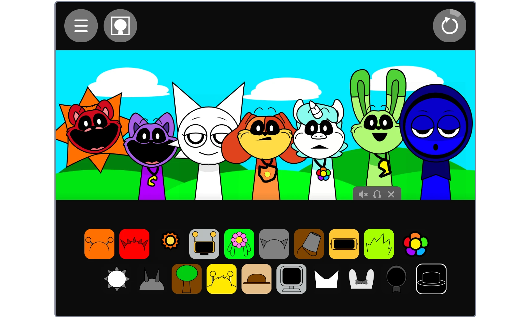 Sprunki Smiling Critters music creation and sharing features