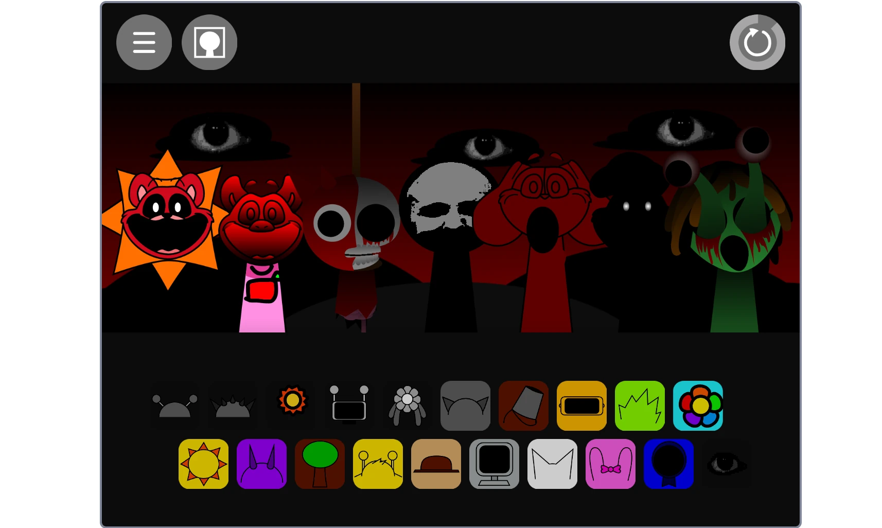 Sprunki Smiling Critters sound selection and customization