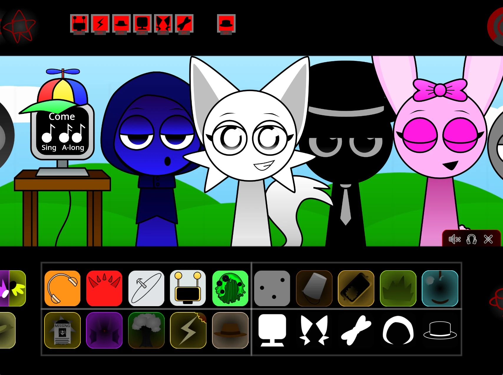 Sprunki Swap Retextured Phase 1 complete character roster