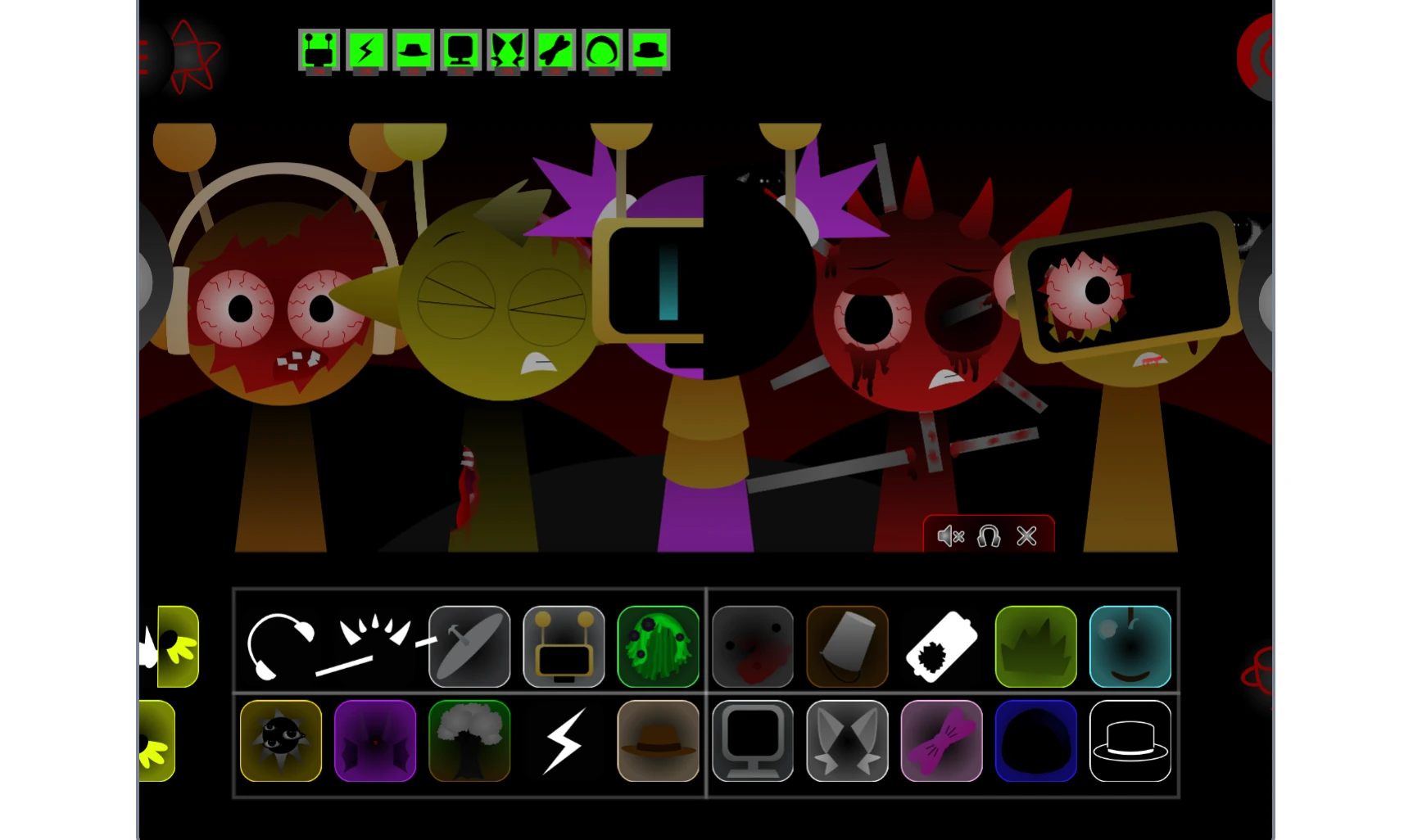 Advanced robotic character interactions in Sprunki mod