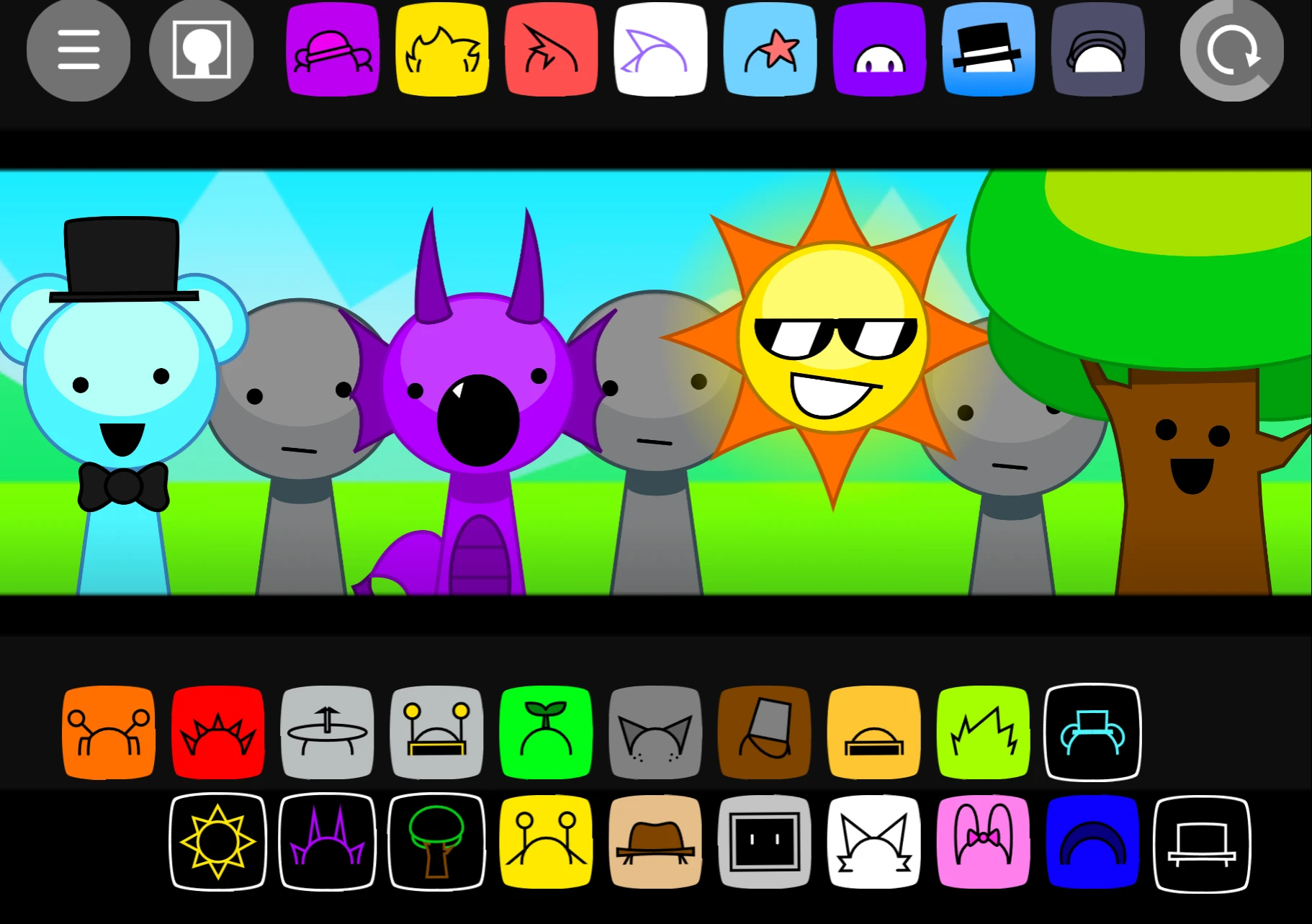 Sprunkr V2 tutorial and starting interface