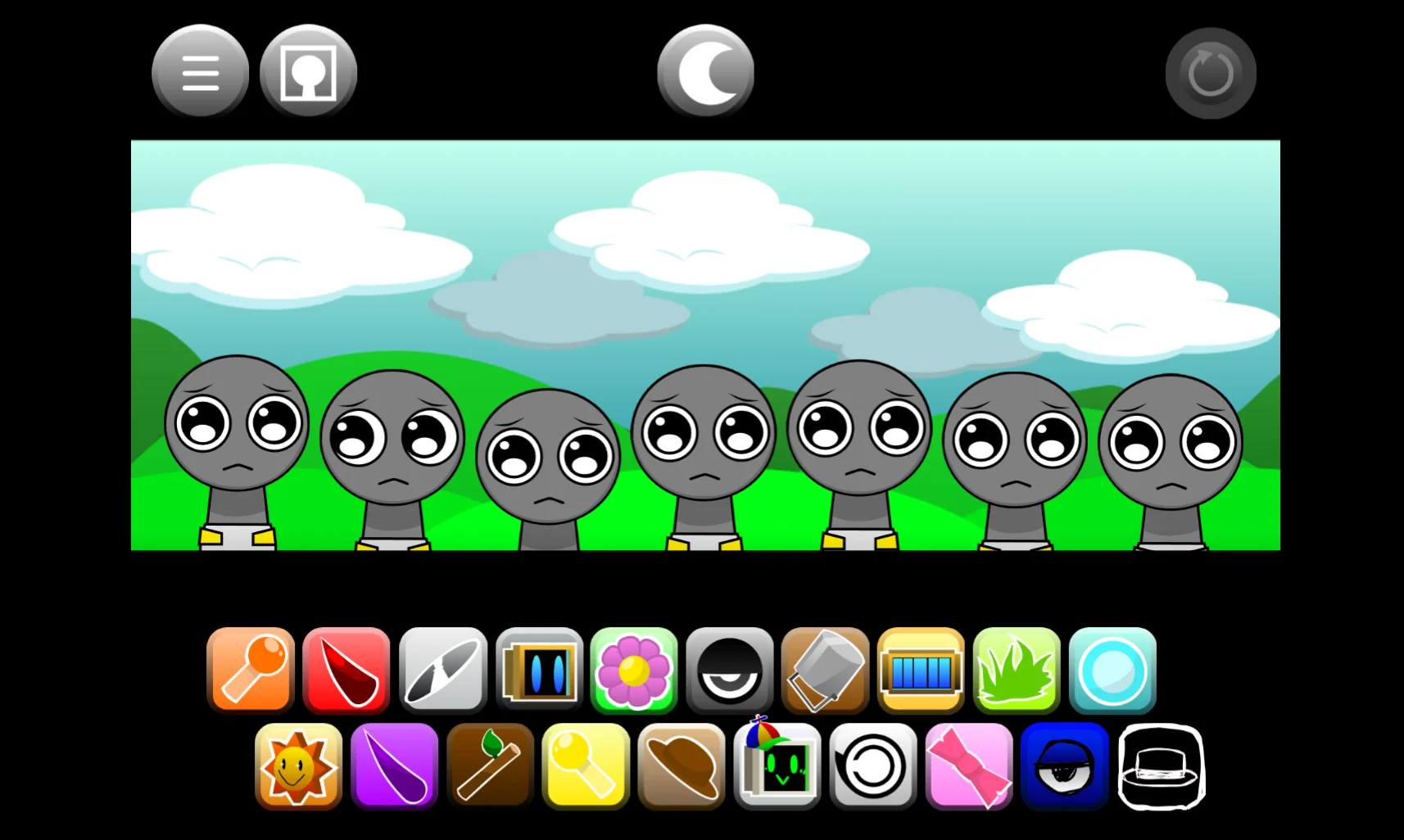 Touch Sprunki Babies Retake Gameplay Screenshot 1