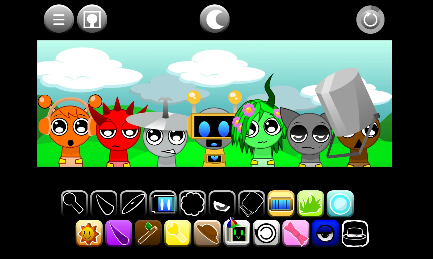 Touch Sprunki Babies Retake Gameplay Screenshot 2