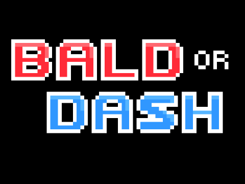 Bald or Dash Geometry Dash Game Logo