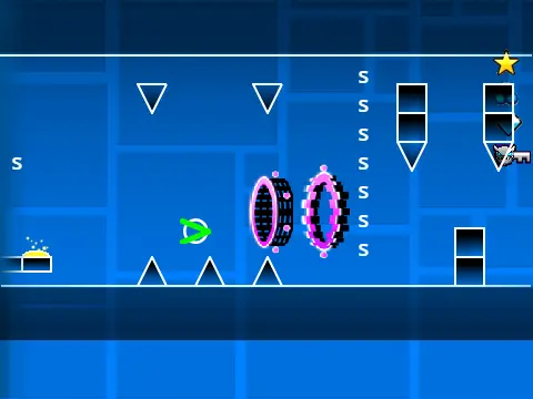 Compacted Geometry Dash Hacked Game Logo