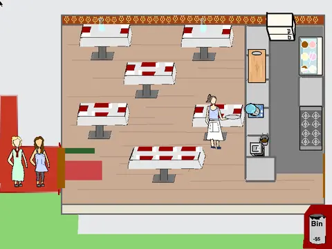 Dinner Dash restaurant management game logo and cover image