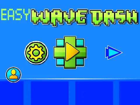 Easy Wave Dash 2.1 Gameplay Screenshot - Colorful wave dodging spikes