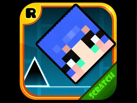 Geometry Dach gameplay showing architectural level design