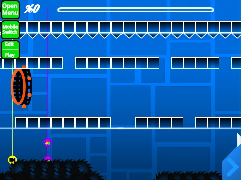 Play Geometry Dahs 2, a Geometry Dash fan sequel online
