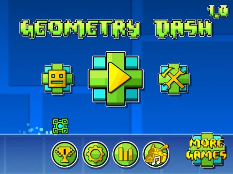 Geometry Dash 1.0 classic gameplay from 2013 original release