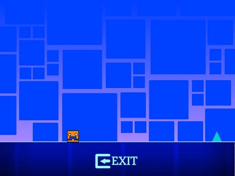 Play Geometry Dash classic rhythm platformer game online free