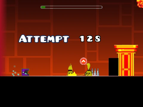 Geometry Dash classic gameplay screenshot