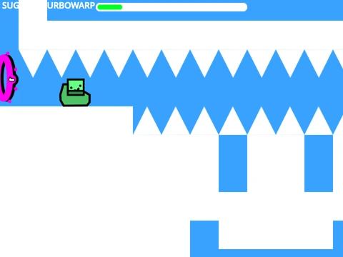 Gameplay of Geometry Dash 2.2 challenge level